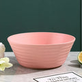 Axyaa Wheat Straw Soup Bowl Plastic Tableware, Microwavable Dinner Plate, Kitchen Utensils