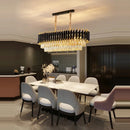 Axyaa Modern Crystal Ceiling Chandelier Lighting for Living Room Bedroom Home Decor