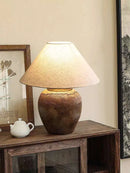 Axyaa Handmade Ceramic Wabi Sabi Table Lamp