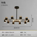 Axyaa Flex Chandelier: Modern LED Ceiling Light for Home Living Room & Bedroom