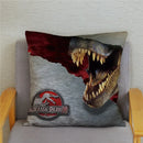 Axyaa Jurassic Park Dinosaur Print Pillow Cover - Super Soft Home Decor Case