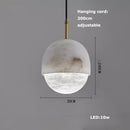 Axyaa Marble Art LED Chandelier - Luxury Dining Room Ceiling Lighting