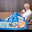 Axyaa Grandpa Flannel Throw Blanket: Soft & Cozy Gift from Grandkids