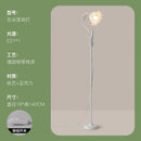 Axyaa Iron Art Flower Floor Lamp LED E27 White Flower Lampshade for Living Room Corners