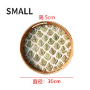 Axyaa Rattan Shell Tray: Handmade Light Luxury Style for Home Organization & Decoration