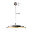 Axyaa Circular Flying Saucer Chandelier: Modern Minimalist Luxury Light for Home Decor