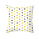 Yellow Gray Geometric Print Pillow Cover 45*45cm for Axyaa - Home Decor Essential