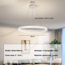 Modern LED Semicircle Ring Pendant Light for Living Room by Axyaa