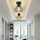 Axyaa Metal Wire Cage Pendant Light Cover Industrial Style for Ceiling Hanging Lamp