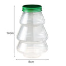 Axyaa Christmas Tree Snowman Sweet Jar: DIY Gift Candy Cookie Snack Chocolate New Year Decoration Box.