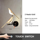 Axyaa LED Magpie Wall Lamp, Touch Switch, Rotatable, Modern Art Home Decor