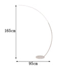 Axyaa Minimalist LED Floor Lamp with Remote Control Dimming, Nordic Ins Style