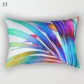 Tropical Green Plant Decor Throw Pillow Cover by Axyaa for Modern Bohemian Style