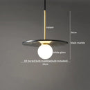 Axyaa Marble Copper LED Pendant Lamp for Modern Interiors