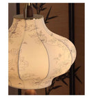 Axyaa Wabi-sabi Retro Pendant Lights: LED E27 Fabric Art Decor for Bedroom, Tea Room & Cafe