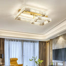 Axyaa Crystal Ceiling Lights: Modern Dimmable Luxury for Living Room & Bedroom