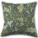 Axyaa Peach Leather Velvet Pillow Case Set - William Morris Design