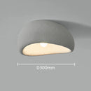 Axyaa Wabi Sabi Style Ceiling Lamp - Modern Nordic Minimalist Gray White LED Room Decor