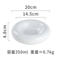 Axyaa Ceramic Concave Soup, Dessert, Sushi Plate - Retro Creative Design