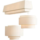 Axyaa Minimalist Japanese Style Fabric Pendant Light for Bedroom and Living Room
