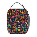Axyaa Day of The Dead Insulated Lunch Bag - Portable Thermal Lunch Tote