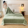 Axyaa Luxe Rabbit Velvet Double-sided Bubble Velvet Nap Blanket