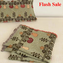 Axyaa 4-Layer Cotton Gauze Fringed Blanket for Spring & Summer