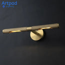 Axyaa Nordic Copper Wall Lamp for Bathroom Washstand, Hallway, Restroom - High Quality Mirror Front Sconce