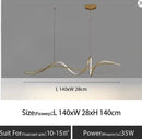 Axyaa Minimalist LED Pendant Lights for Dining Room, Restaurant, and Living Room