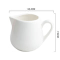Axyaa Ceramic Mini Milk Jug with Handle in Pure White Specialty Tableware