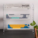 Acrylic Keyboard Display Stand by Axyaa: Compact Desktop Organizer for Keyboard, Mouse, and More