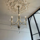 Axyaa Pearl Chandelier: Elegant Crystal Light for Home Decor & Luxury Lighting
