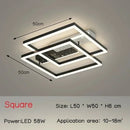 Axyaa Square LED Ceiling Lamp for Modern Home Decor Lighting