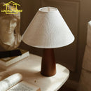Axyaa Retro Solid Wood Table Lamp LED E27 Desk Light Home Decor