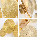 Axyaa Lotus Leaf Wall Lamp: Nordic Modern Minimalist Bedroom Living Room Study Lighting