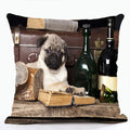 French Bulldog & Pug Dog Pillowcase by Axyaa - Decorative Animal Polyester Cushion Cover
