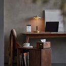 Axyaa Nordic LED Desk Lamp Luxury Walnut Wood Modern Floor Light