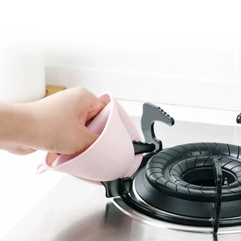 Axyaa Silicone Heat Resistant Oven Glove Non-slip Pot Holder Cooking Tool
