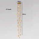 Axyaa Copper Marble Chandelier: Modern Luxury for Living Room, Bedroom, Restaurant, Villas & Homestay