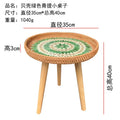 Axyaa Handmade Rattan Shells Coffee Table - Nordic Style Home Decoration