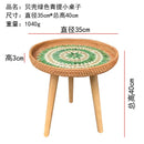 Axyaa Handmade Rattan Shells Coffee Table - Nordic Style Home Decoration