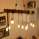 Axyaa Retro Boat Wooden Pendant Lights for Kitchen Island Loft Decor