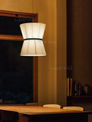 Axyaa Cocoon Chandelier: Japanese Cloth Pendant Lamp for Home Restaurant Kitchen Island