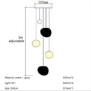 Axyaa Pebble Chandelier: Stylish Lighting for Living Room, Bedroom, Restaurant, Bar, Staircase
