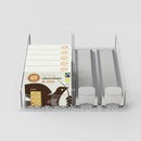 Axyaa Beverage Spring Pusher Organizer for Fridge, Automatic Drink Dispenser Shelf