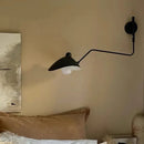 Axyaa Modern Duck Bill Swing Arm Wall Lamp Black Iron Finish