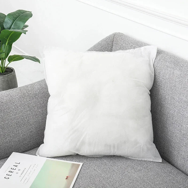 Axyaa White Square Throw Pillow Insert - Hypoallergenic Decorative Cushion Filler
