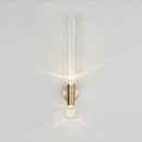 Axyaa Stainless Steel Glass Wall Lamp for Living Room and Bedroom