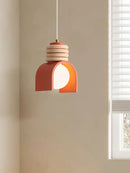 Axyaa LED Pendant Lamp: E27 Bulb, Resin, Adjustable Cord, Indoor Lighting