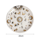 Axyaa Ceramic Sun Hanging Plate 10 Inches European Art Wall Decoration